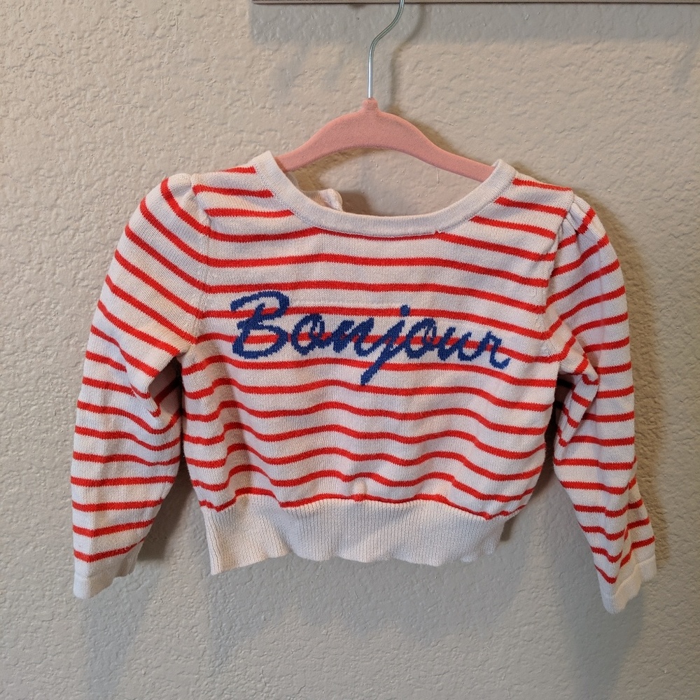 Janie and Jack "Bonjour" sweater outfit - Picture 4 of 4